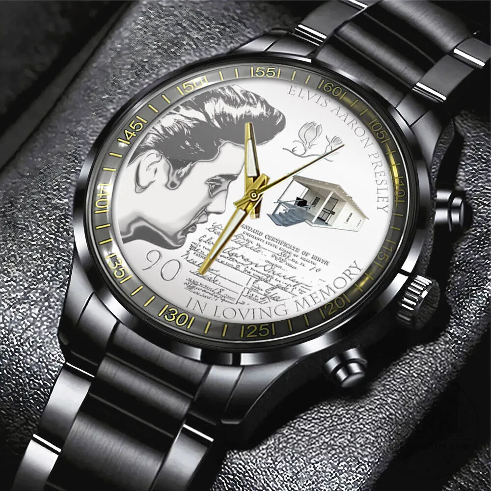 Elvis Presley In Loving Memory Stainless Steel Watch