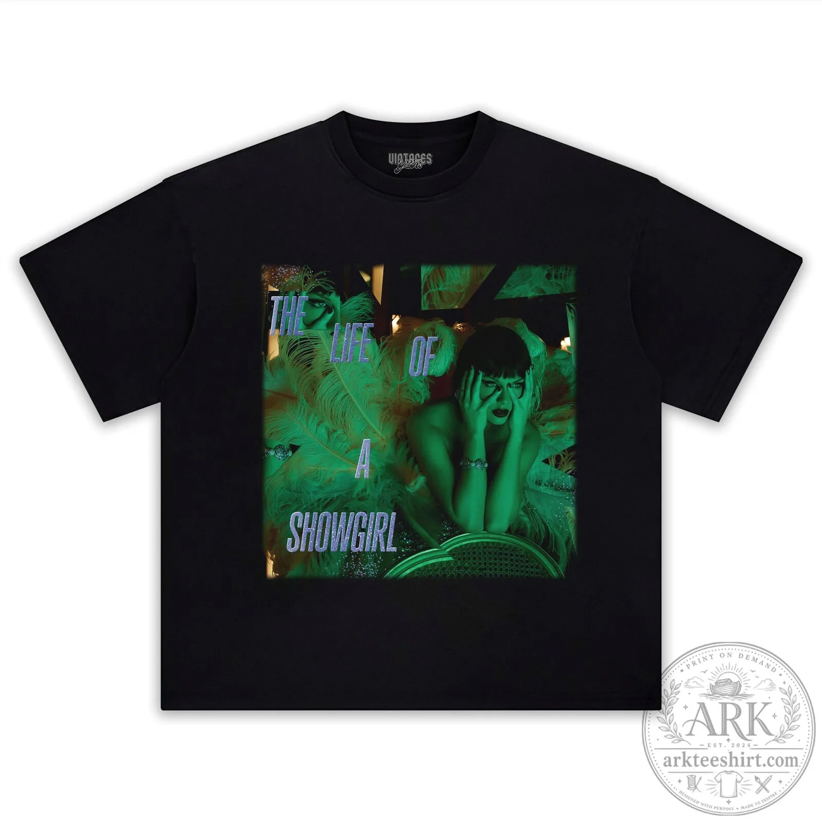 Graphic T-Shirt in Black Celebrating Taylor Swift: The Life Of A Showgirl