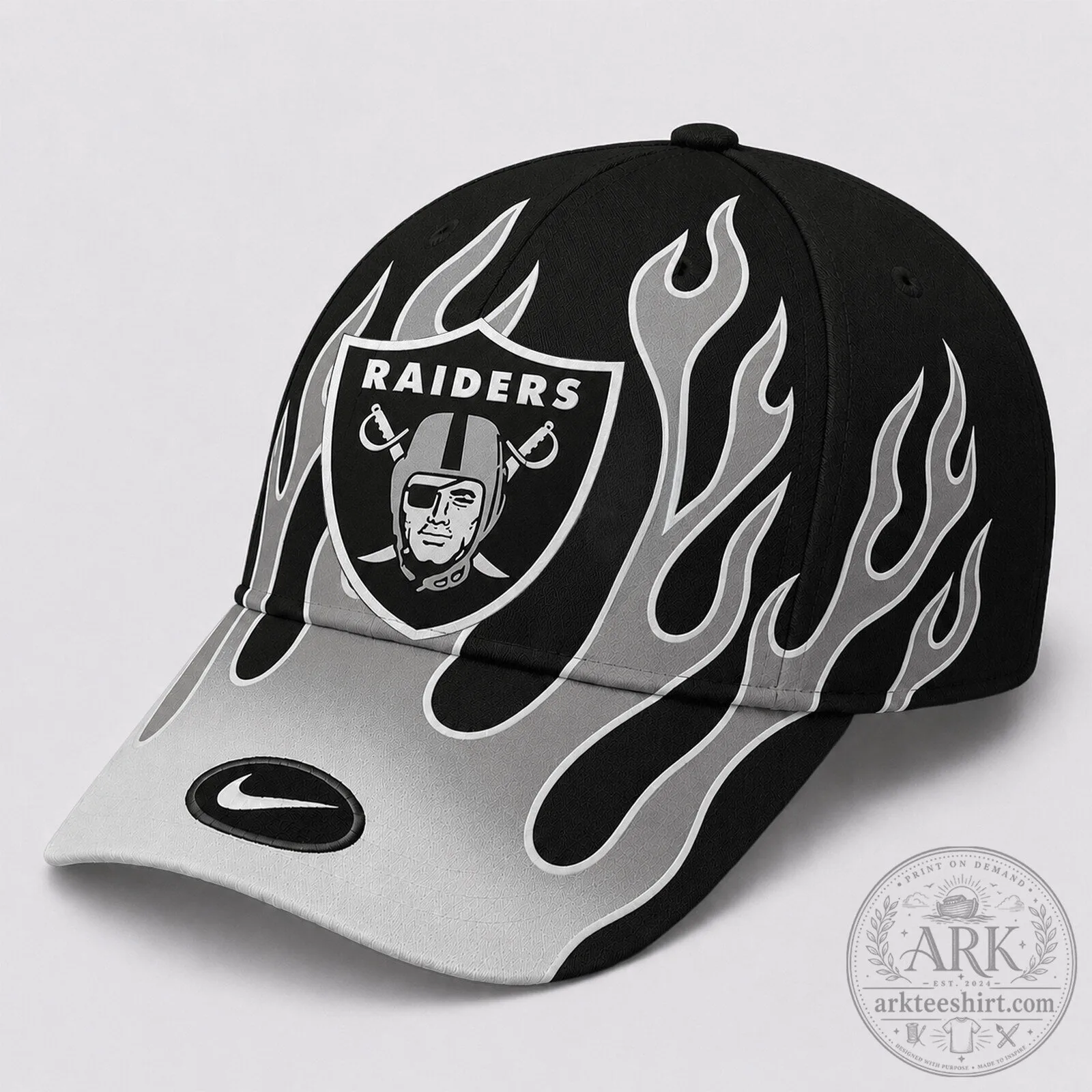 Las Vegas Raiders Flame Spirit Classic Baseball Cap Hat