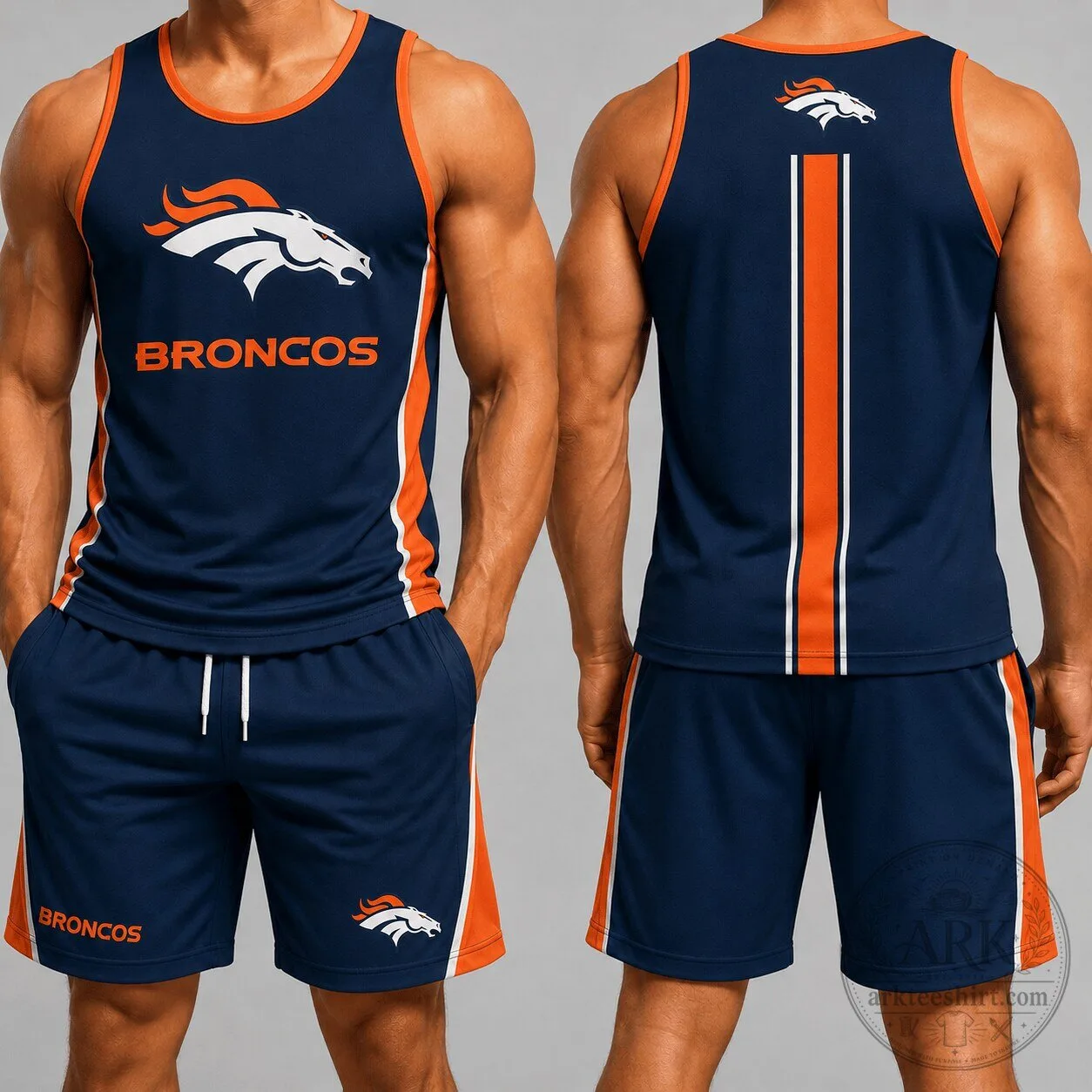 Denver Broncos National Football League Team Tank Top and Shorts Set