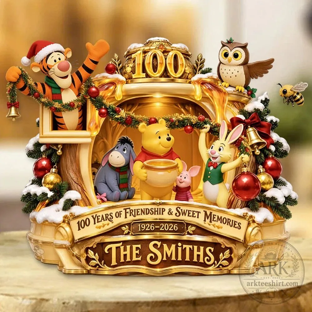 Winnie the Pooh 100th Anniversary Personalized Friendship and Sweet Memories Figurine