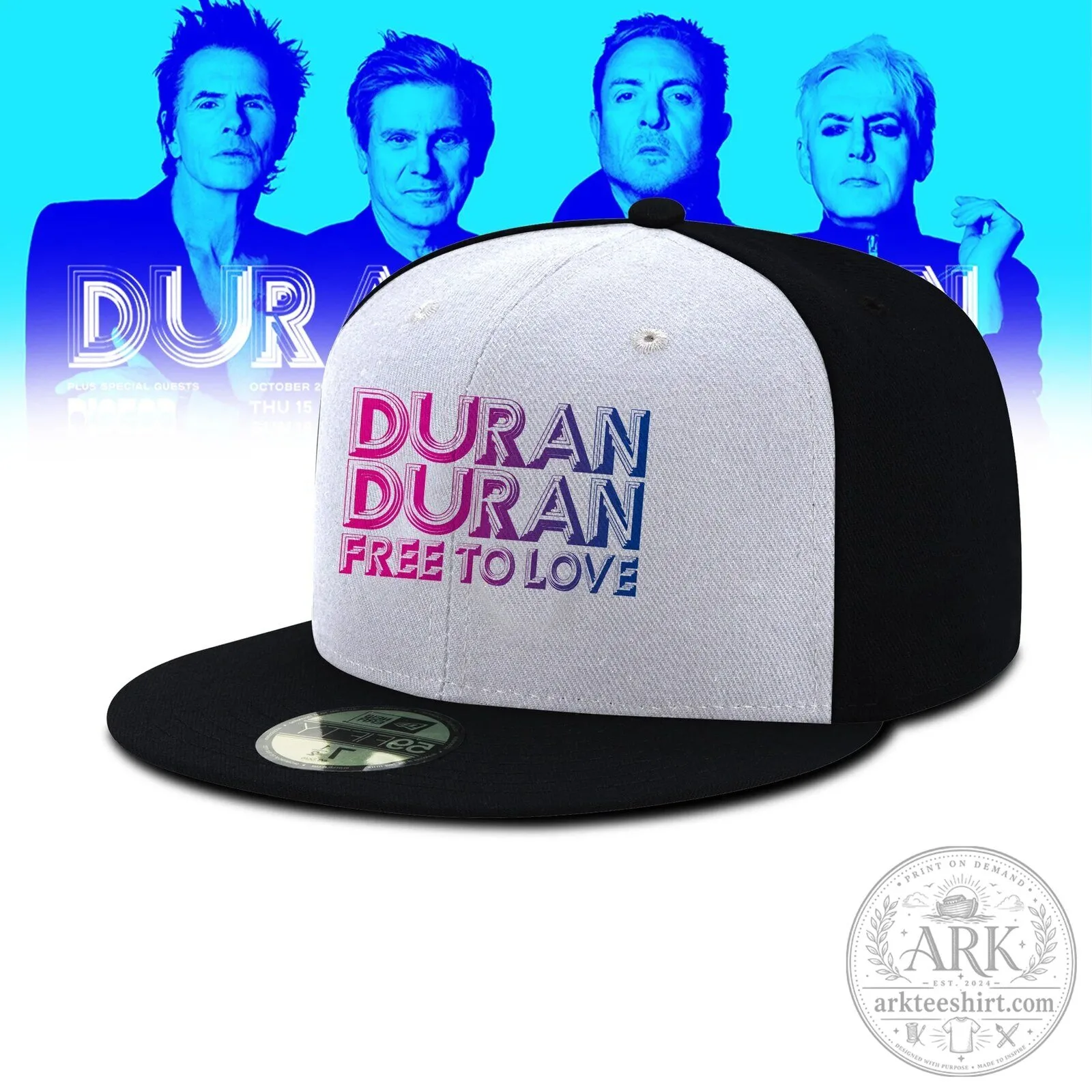 Duran Duran Free To Love Album Art Snapback Cap Hat