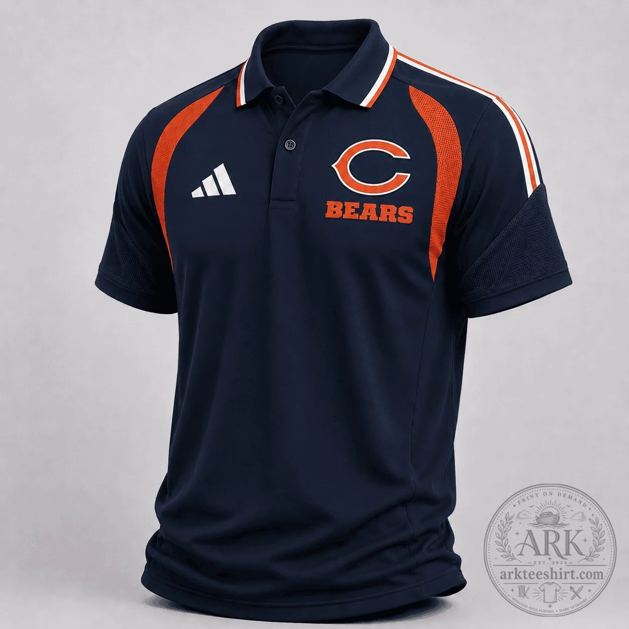 Chicago Bears Polo Shirt, Premium National Football League Sport Performance Polo