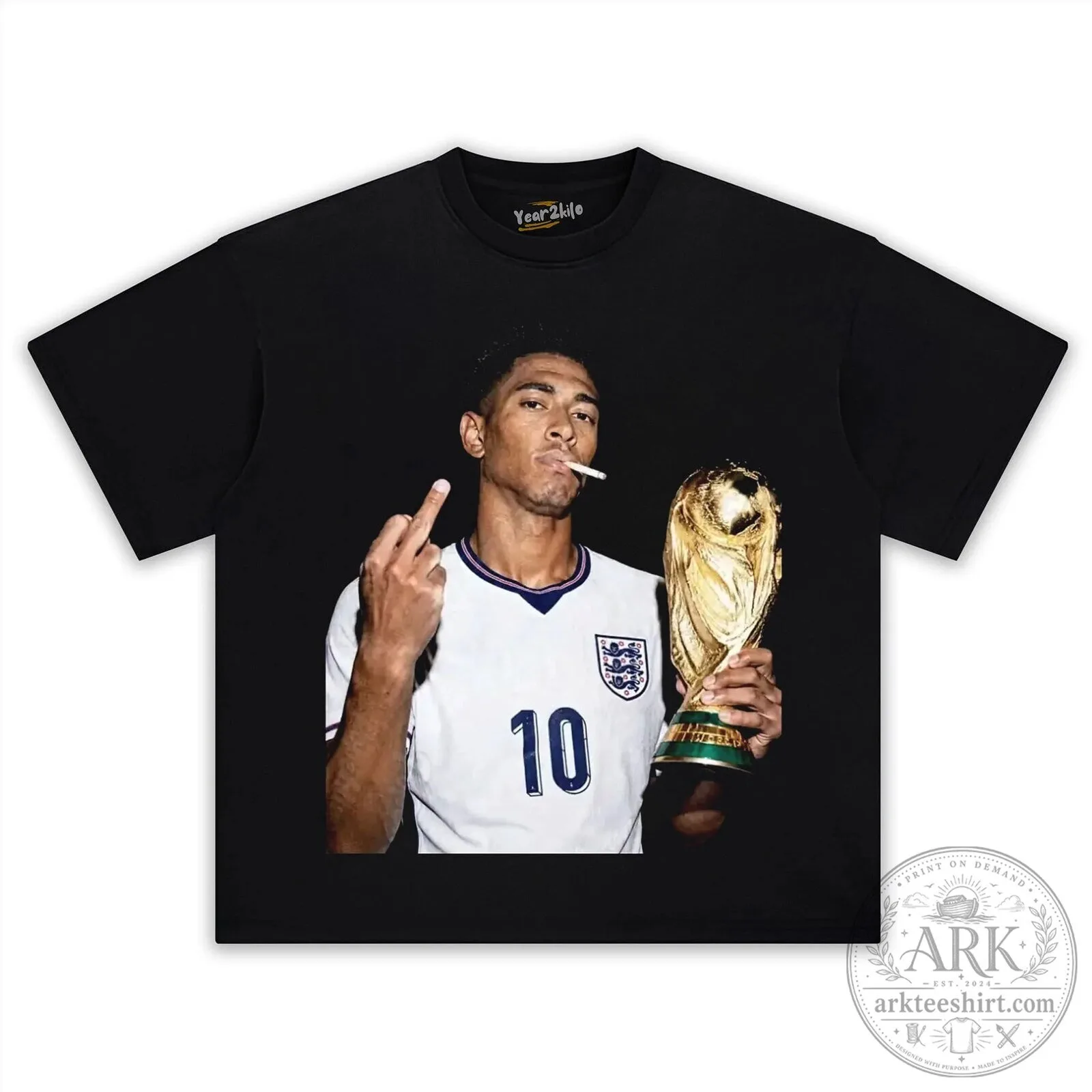 Jude Bellingham England Football World Cup Champion T-Shirt