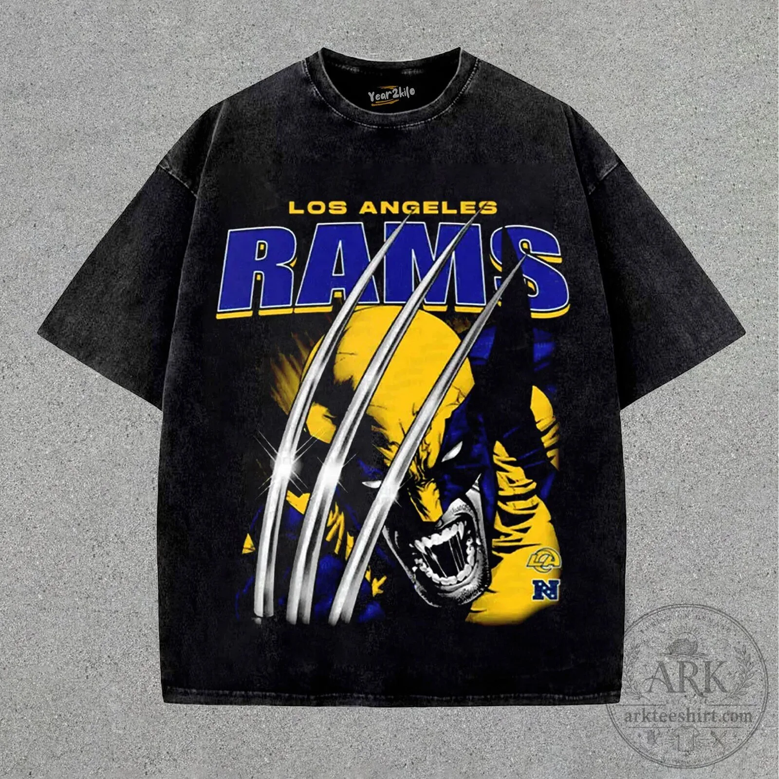 Los Angeles Rams Wolverine X-Men Comic Book Fan Art T-Shirt