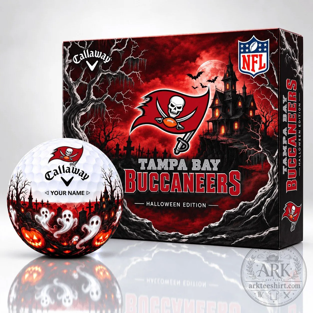 Tampa Bay Buccaneers Halloween Edition Golf Ball