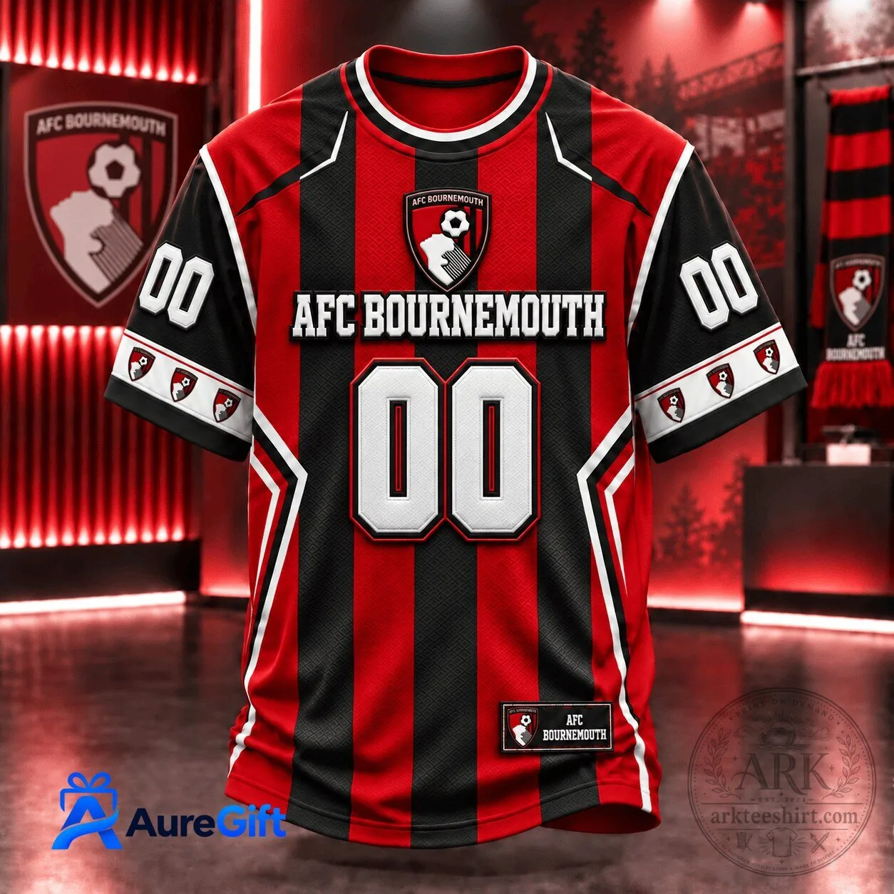 AFC Bournemouth Premier League Football Club Personalized Jersey
