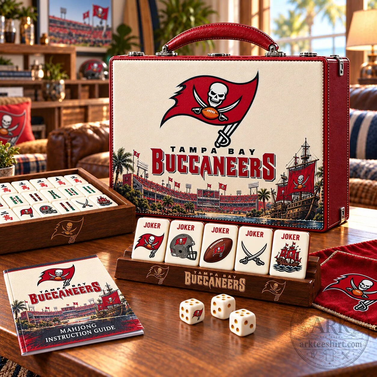 Tampa Bay Buccaneers Premium Mahjong Game Set