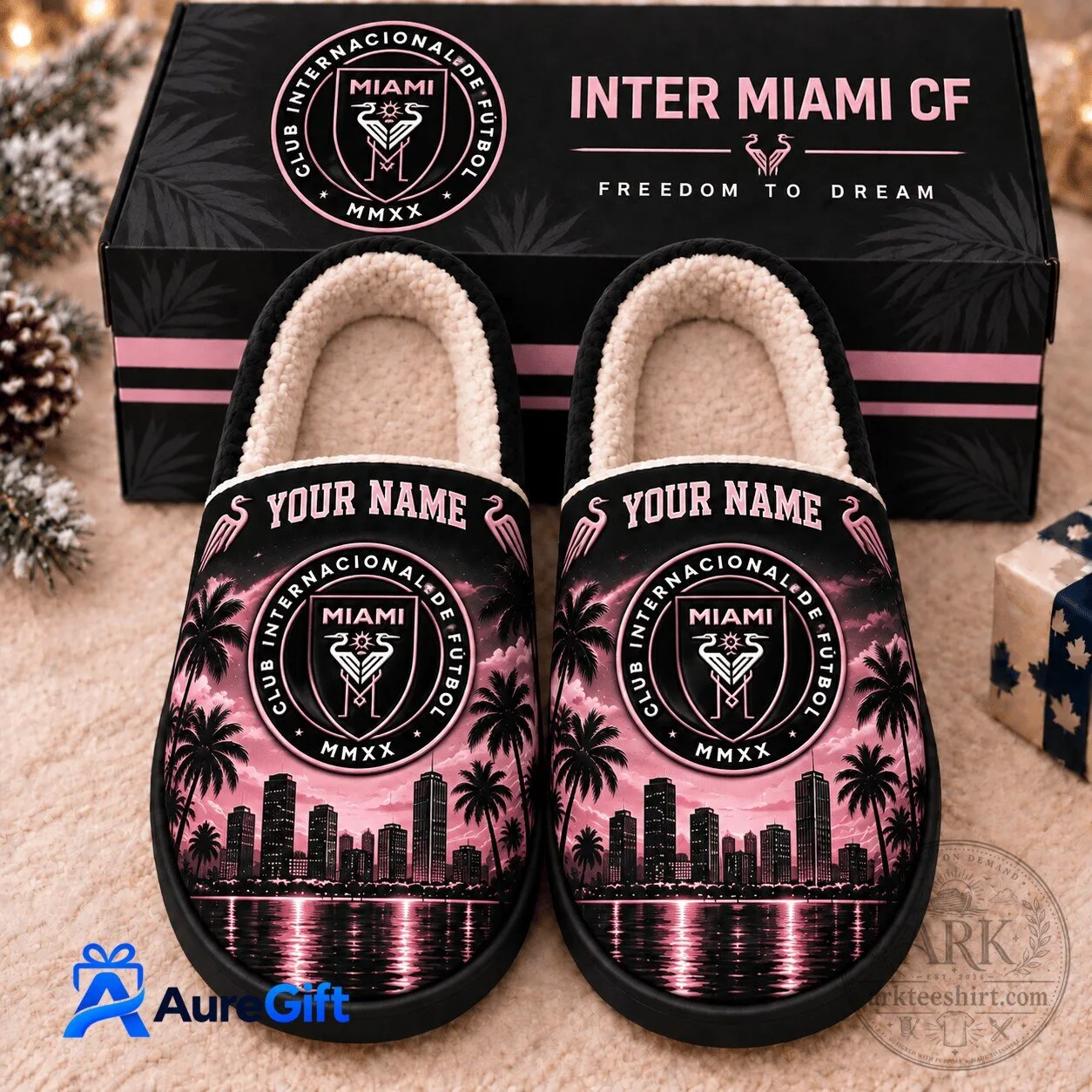 Inter Miami CF Personalized Football Club Cozy Slippers