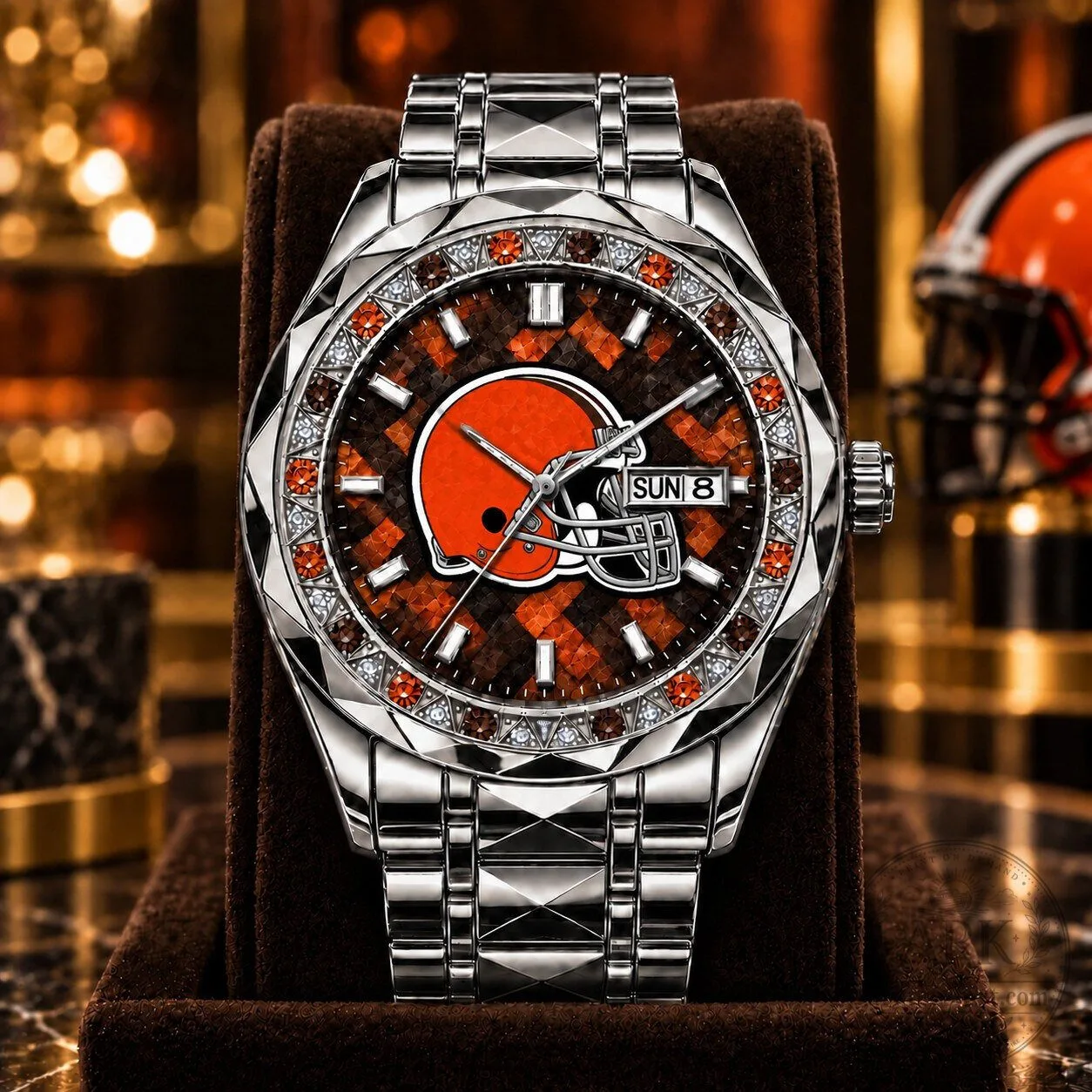 Cleveland Browns National Football League Mens Luxury Stainless Steel Watch