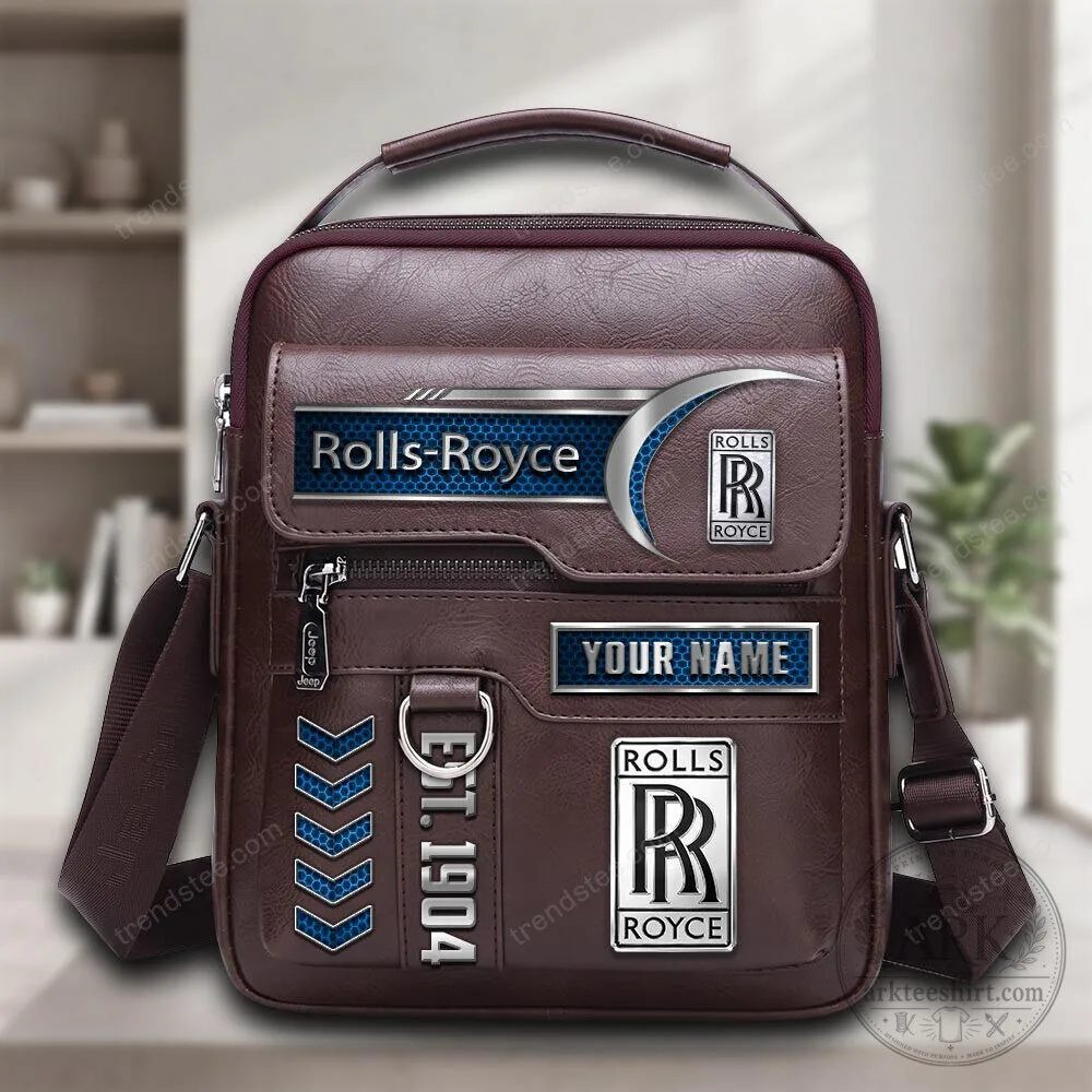 Rolls-Royce Personalized Leather Crossbody Bag