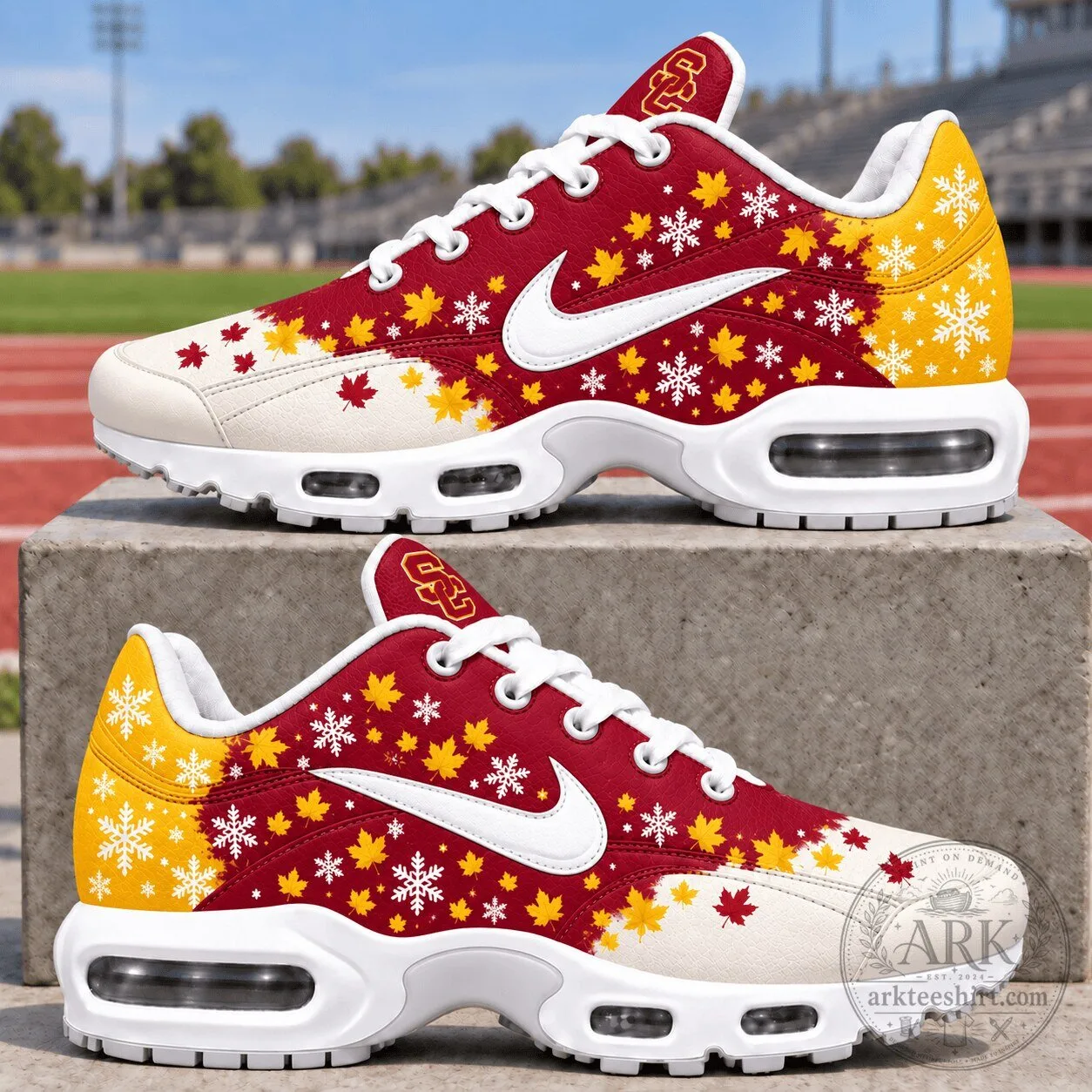 USC Trojans Fall Season Air Max Sneakers Custom Shoes