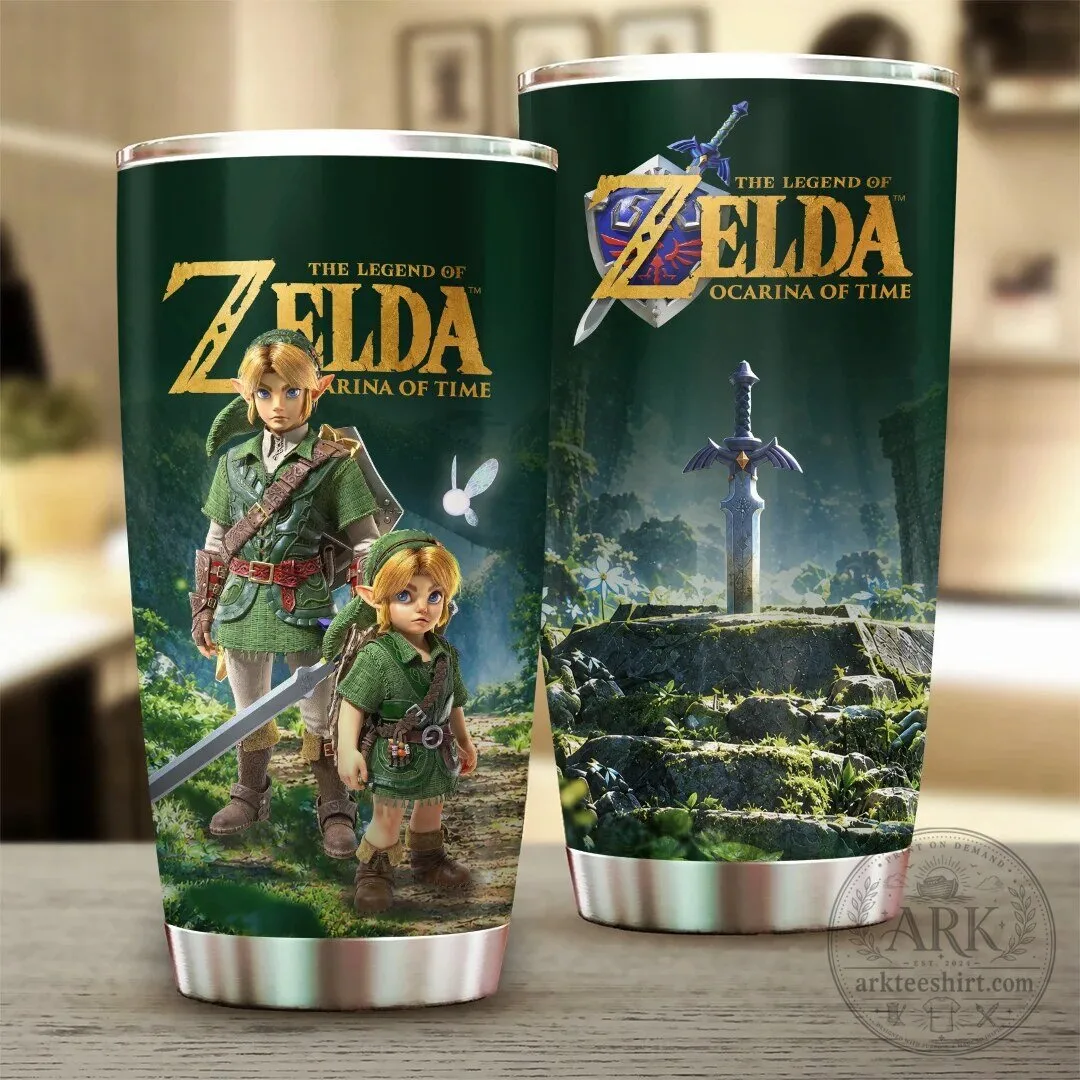 The Legend Of Zelda Ocarina Of Time Video Game Tumbler