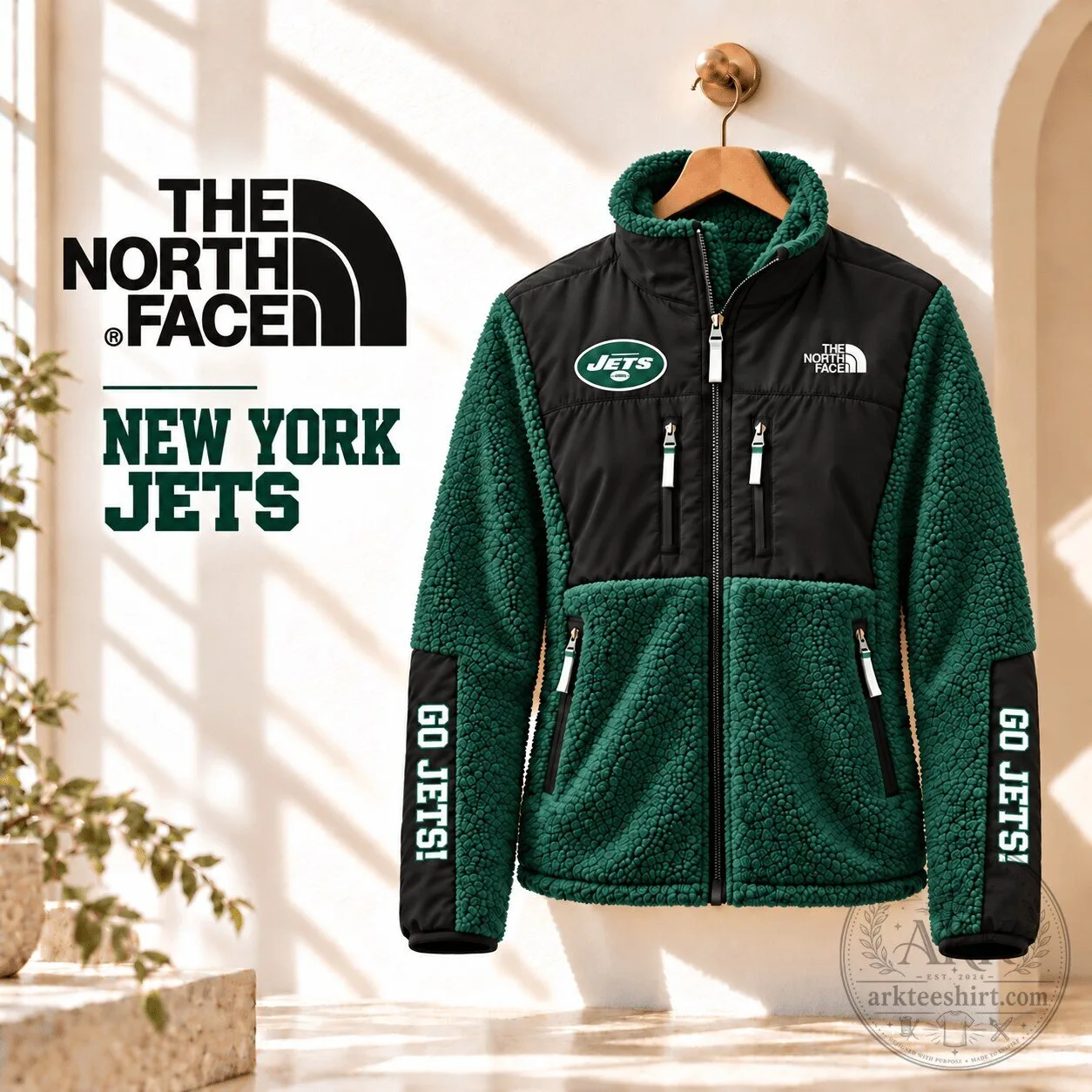 New York Jets The North Face Full-Zip Fleece Jacket