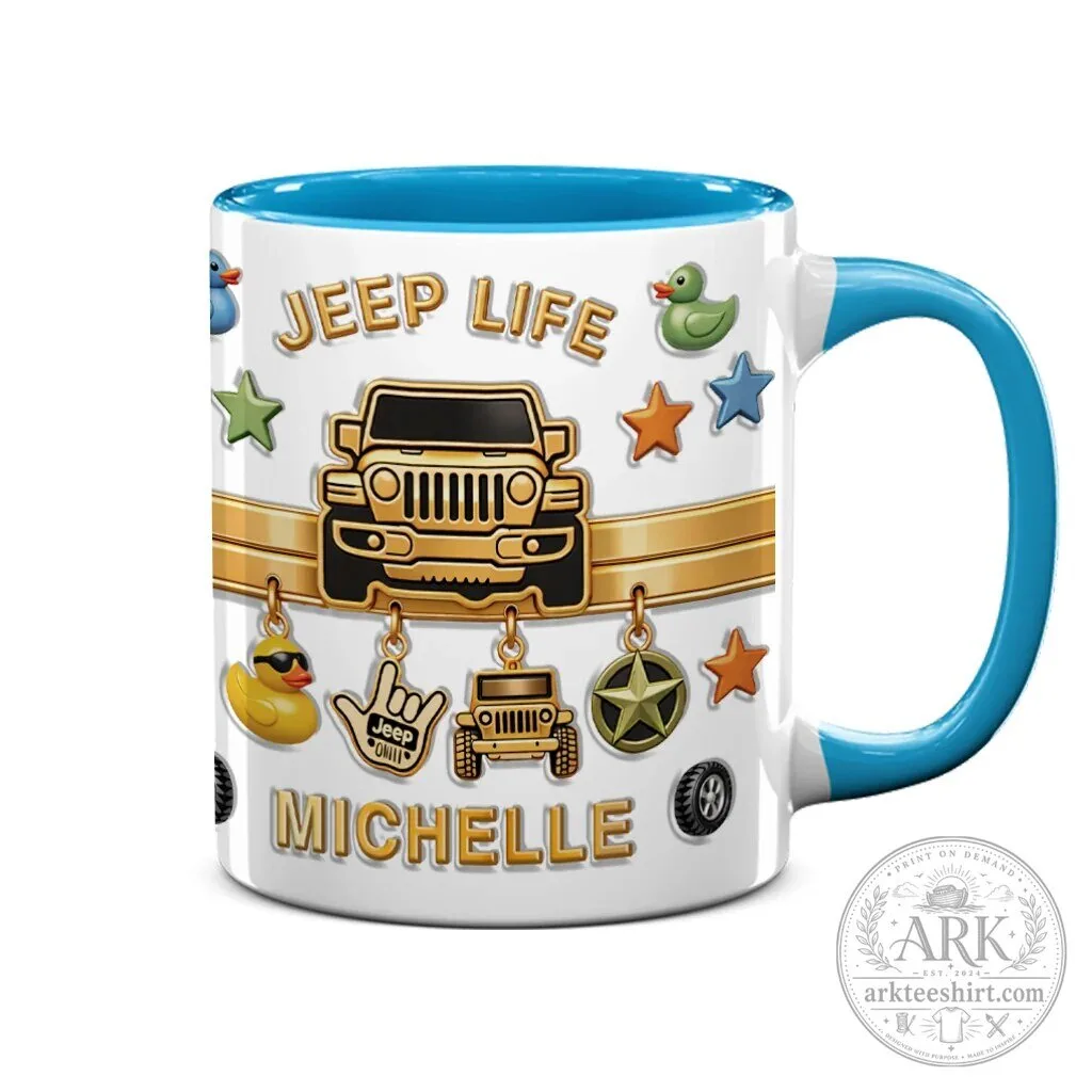 Personalized Jeep Life Off-Road Vehicle Coffee Mug
