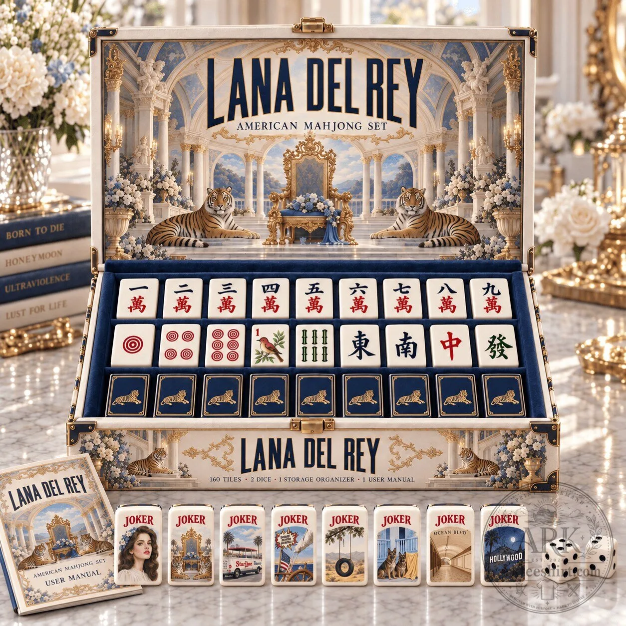 Lana Del Rey American Mahjong Game Set with Storage Case and User Manual