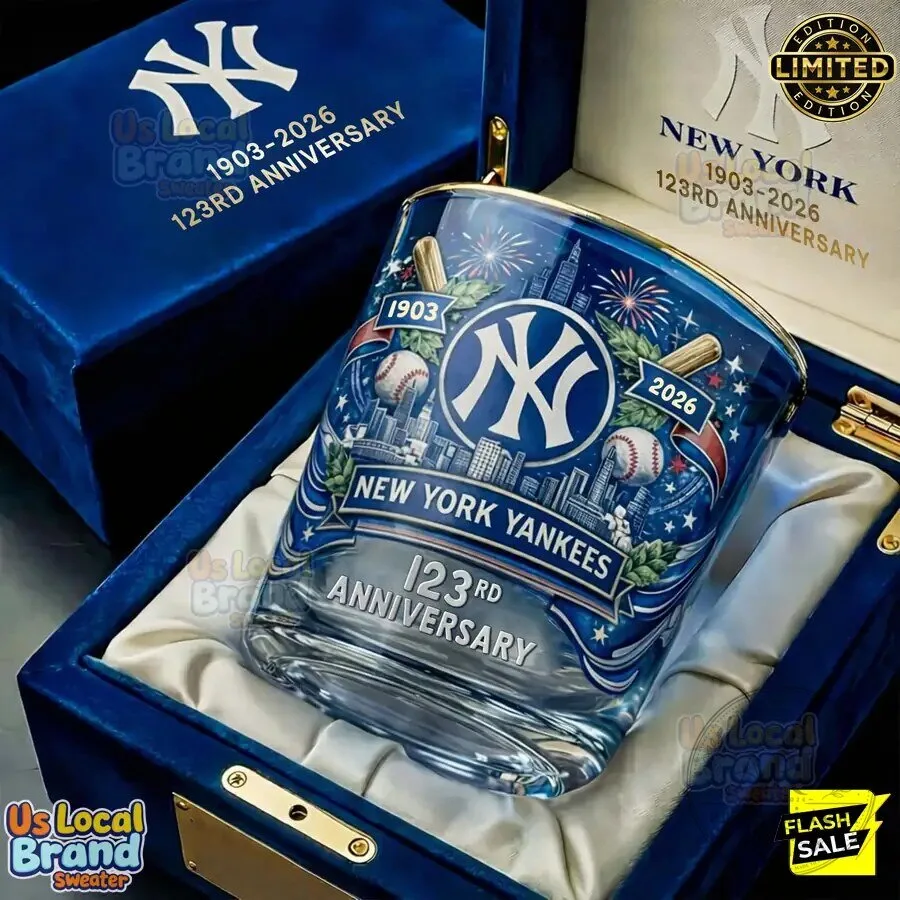 New York Yankees 123rd Anniversary Collector Edition Drinking Glass 7 New York Yankees 123rd Anniversary Collector Edition Drinking Glass