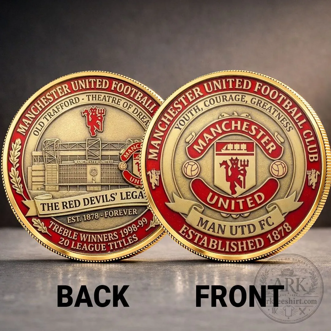 Manchester United Football Club Commemorative Coin Collectible Souvenir