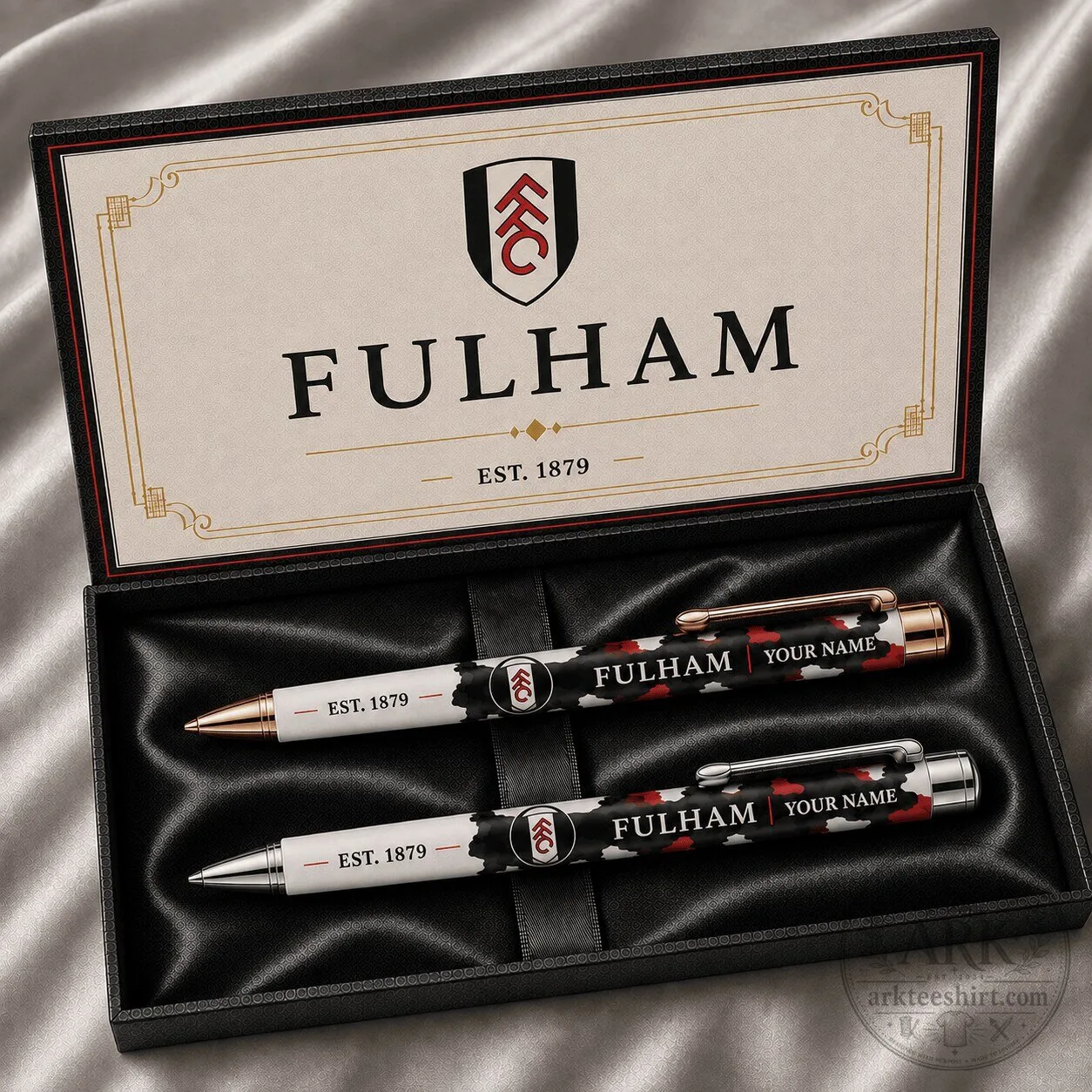 Fulham Football Club Personalized Ballpoint Pen Set - Custom Engraved Gift for Fans