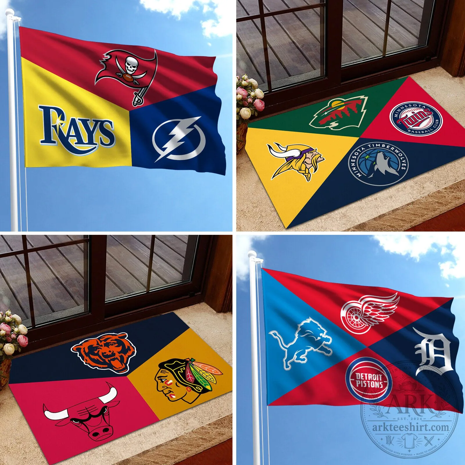 HM8 Split triangle, Customize on your favorite Flag, Doormat