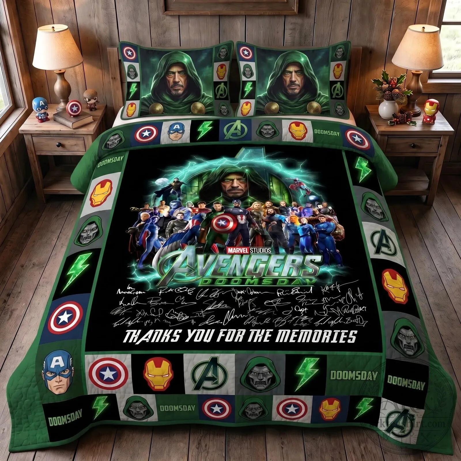 Marvel Studios Avengers Doomsday Movie Poster Quilt Bedding Set
