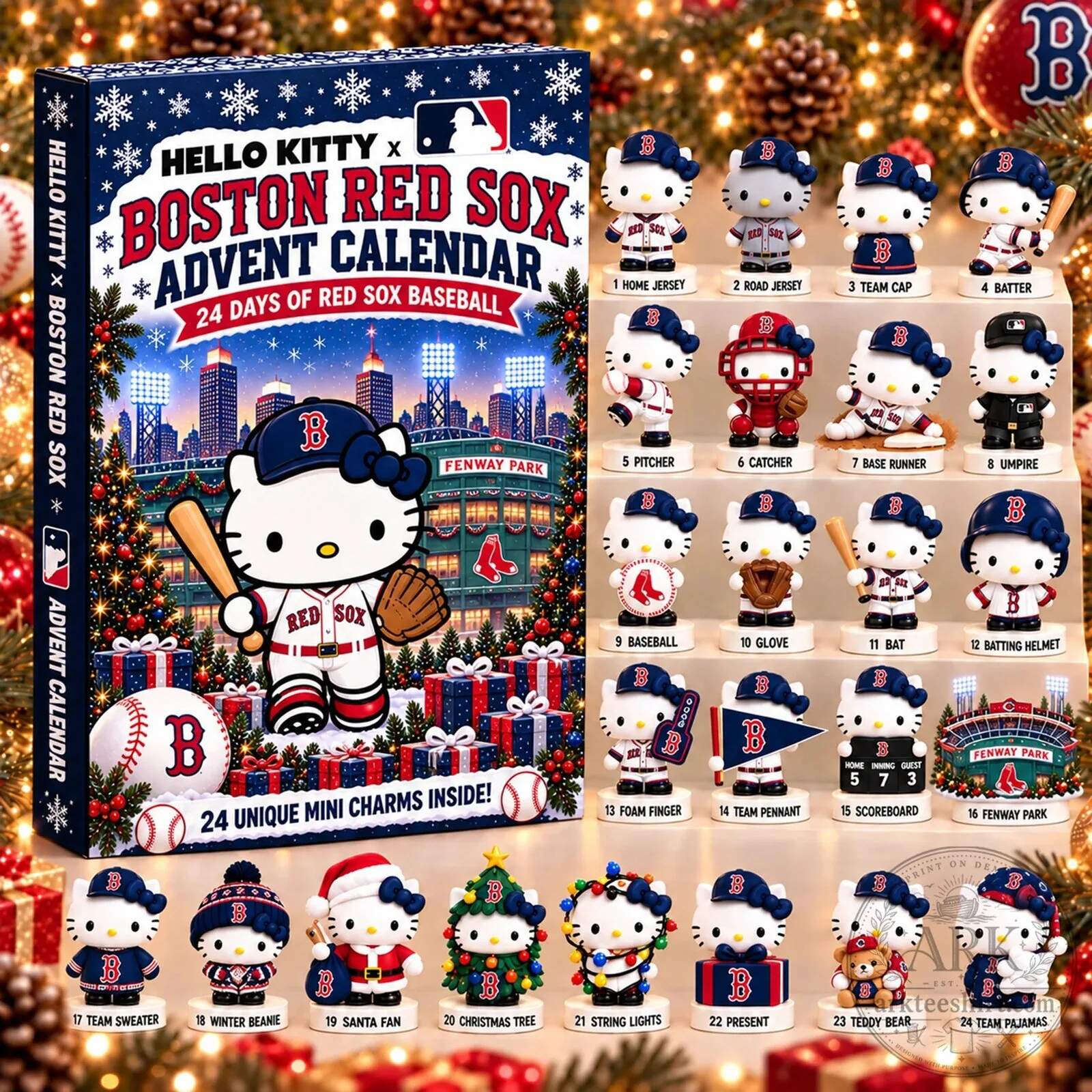 Hello Kitty Boston Red Sox Baseball 24 Day Advent Calendar 1 Hello Kitty Boston Red Sox Baseball 24 Day Advent Calendar