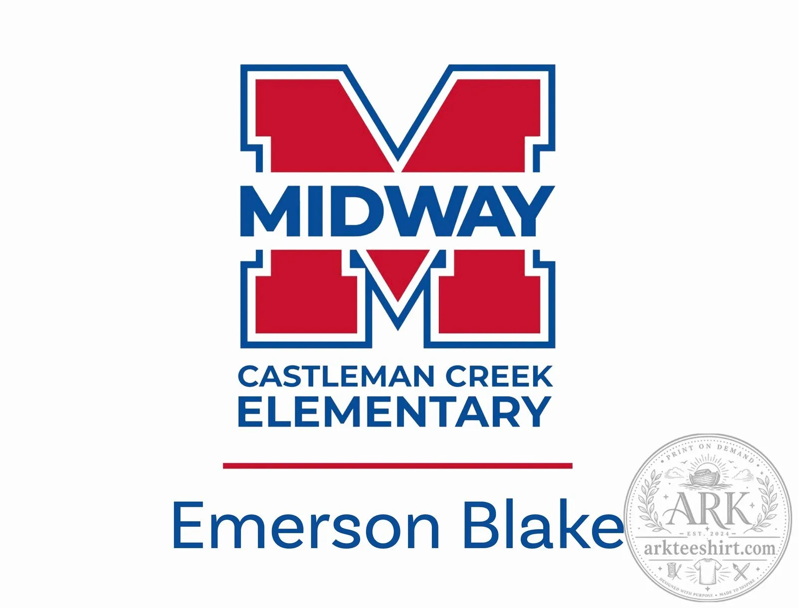 Midway Castleman Creek Elementary School Custom Yard Sign