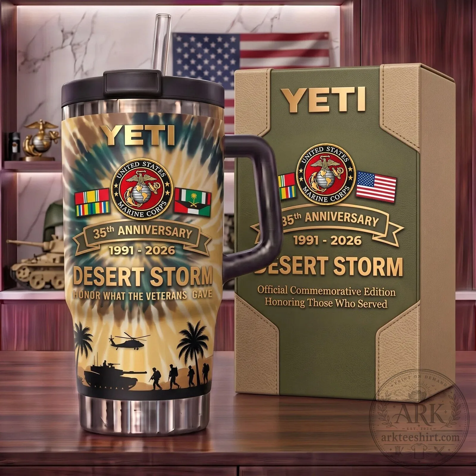 Desert Storm 35th Anniversary Tumbler - Commemorative Edition by United States Marine Corps