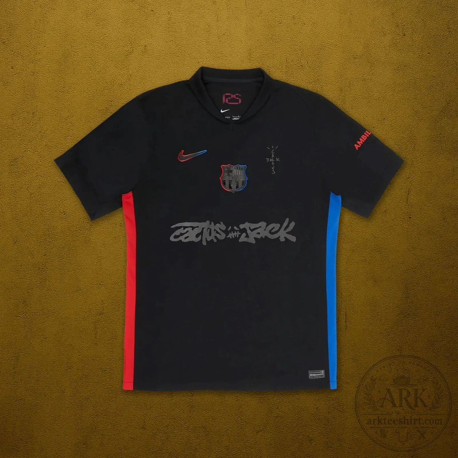Barcelona Cactus Jack 2024-2025 Black Football Jersey